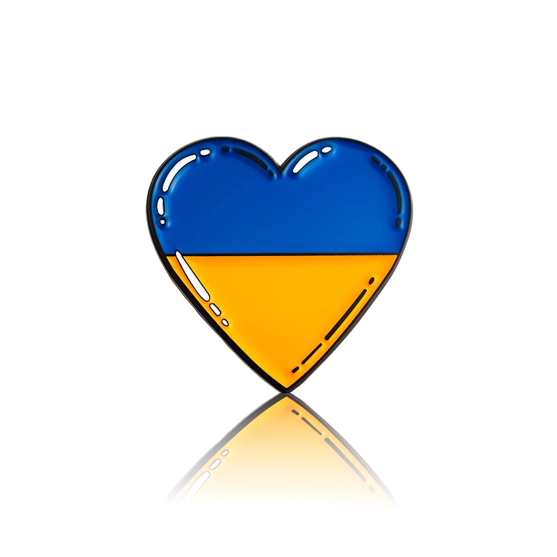 serduszko w kolorach flagi Ukrainy