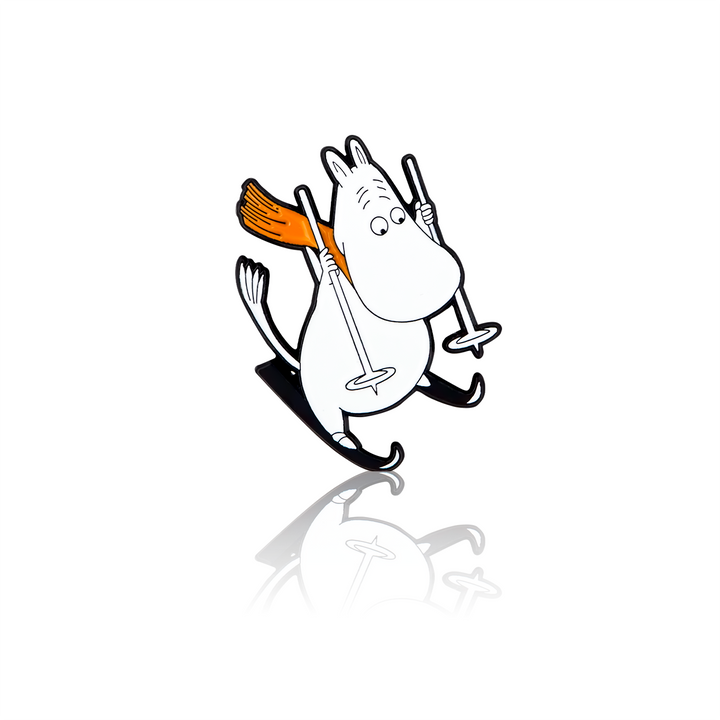Moomin on skis