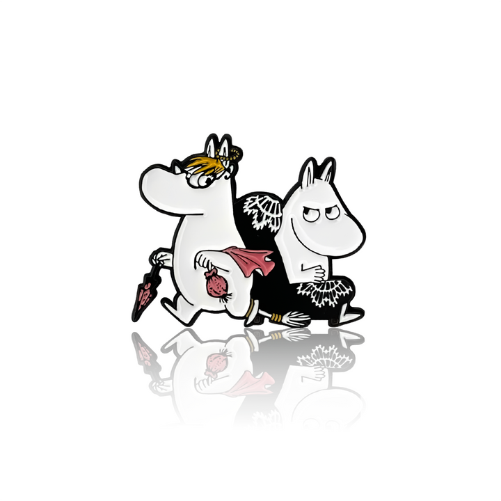 Snorkmaiden and Moomintroll in an armchair