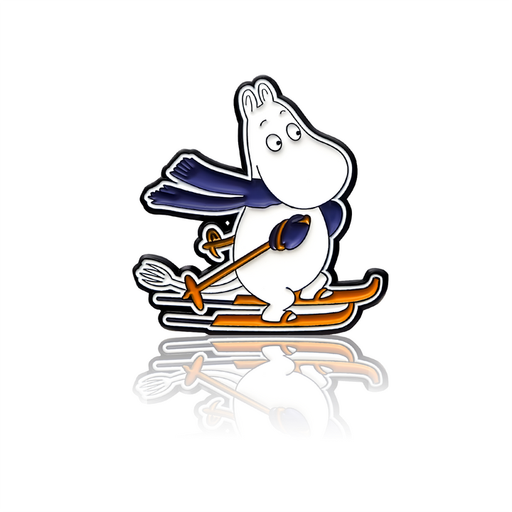 Moomin on skis